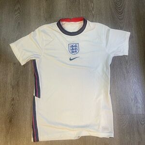 Nike England Mens T-Shirt Jersey Home Soccer Football 2020-2021 White Size S